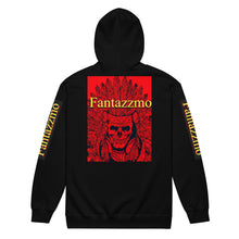 Load image into Gallery viewer, Fantazzmo Skull zip hoodie
